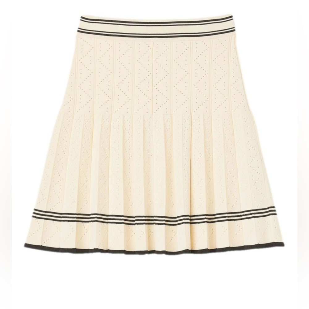 NWT House of Harlow Pleated Flared Preppy Tennis Skirt Set - Picture 6 of 9